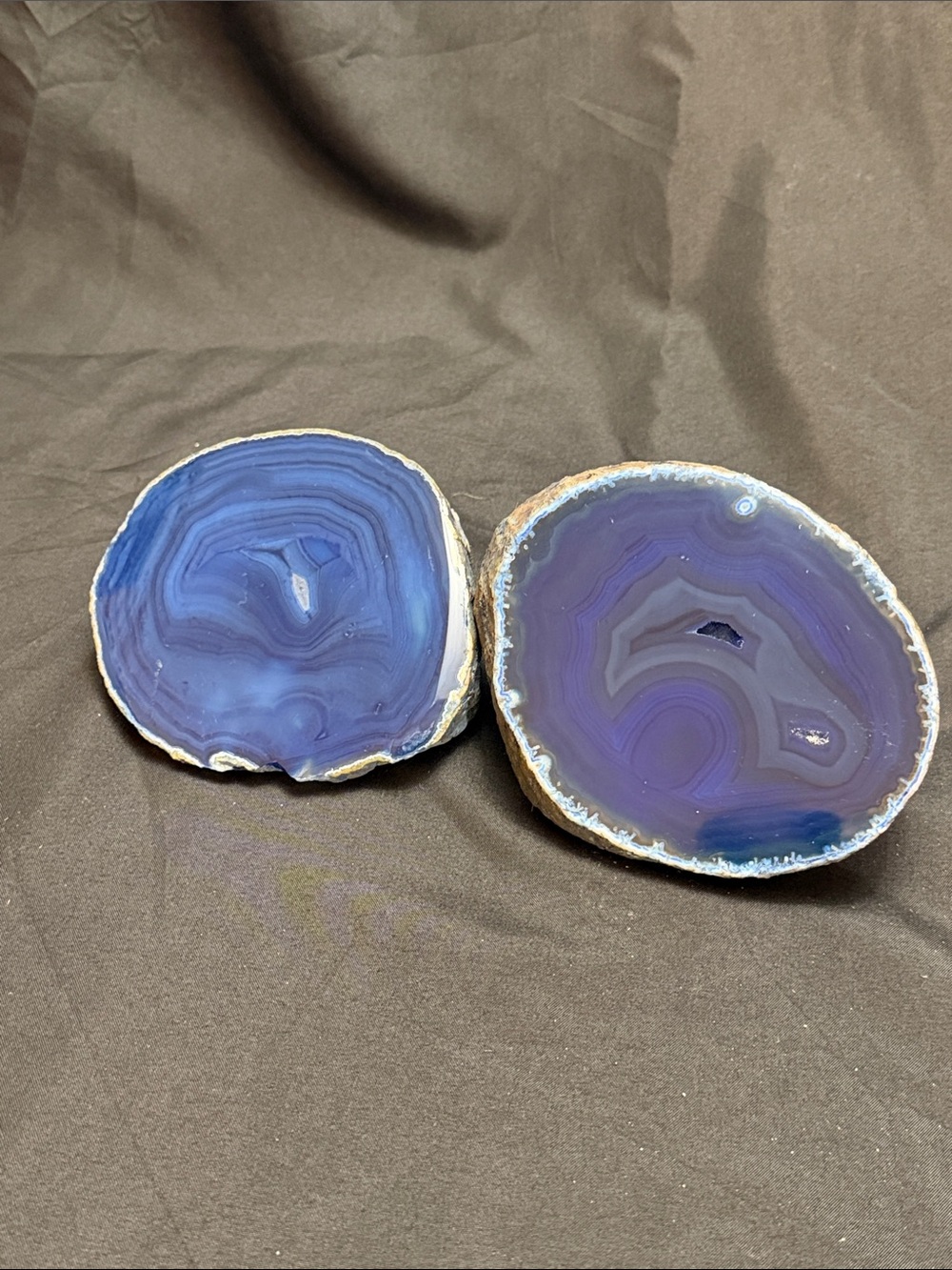 Vintage Brazilian Blue Agate Slabs